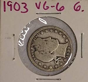 lot 52 image: 1903 Barber Quarter