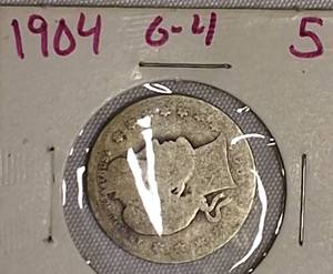 lot 53 image: 1904 Barber Quarter