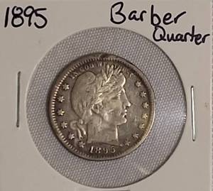 lot 63 image: 1895 Barber Quarter