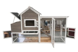 lot 10 image: New - PC105 Hen House Chicken Coop with Run (2-3 chickens)