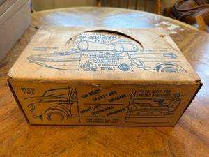 lot 29 image: Super AH-OOO-GAH 12 Volt Chrome Plated Brass Horn with Original Box