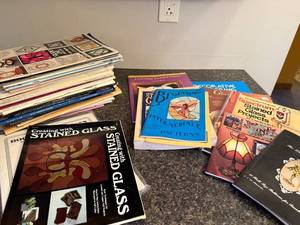 lot 34 image: Collection of Stained Glass Pattern Books and Guides