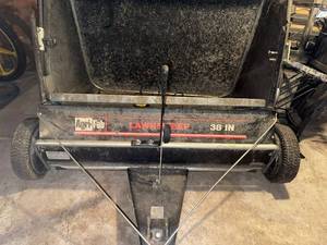 lot 79G image: Agri-Fab 38 Inch Lawn Sweep with Tow Hitch