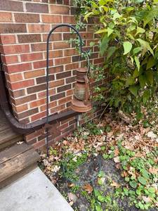 lot 85G image: Set of 5 Outdoor Metal Shepherd Hooks for Garden or Yard