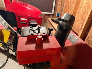 Toro 824 Gas Snowblower with Chains and Shovel