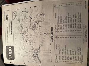 Toro 824 Gas Snowblower with Chains and Shovel