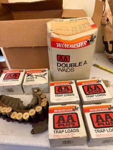 lot 94 image: Collection of Winchester 12 Gauge Trap Loads, Dove & Quail Shells, and Double A Wads