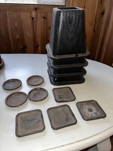 lot 5 image: Lot of furniture risers and two sets of furniture floor protectors