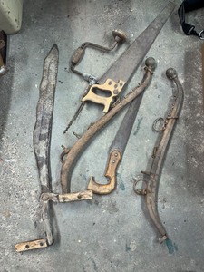 lot 8G image: Assortment of Vintage Hand Tools and Saw Blades