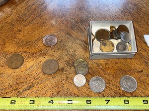lot 9 image: Collection of Assorted Foreign Coins in Box