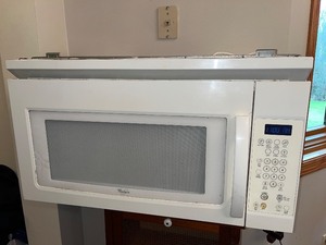 lot 22 image: Whirlpool Over-the-Range Microwave Oven with Touch Controls
