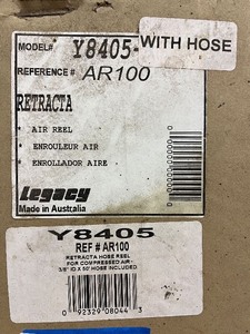 lot 25G image: Legacy Air Reel with Hose Model Y8405 AR100