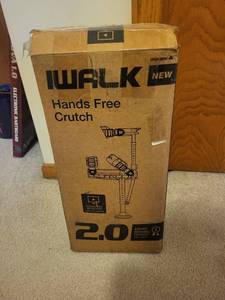 lot 101 image: IWALK 2.0 Hands Free Crutch with Original Packaging and Instructions