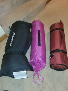 lot 105 image: Set of 3 Sleeping Pads and Mats with Carry Bags