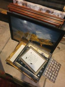 lot 109 image: Assorted Framed Artwork and Picture Frames Collection