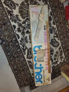 lot 136 image: Brother KX-350 Home Knitter Machine with Instructional Materials