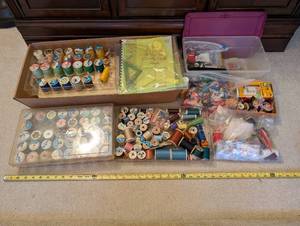 lot 5U image: Large Sewing Supplies Collection with Thread, Notions, and Vintage Tins