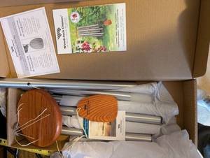 lot 24U image: Woodstock Chimes Amazing Grace Medium Silver Wind Chime with Original Box
