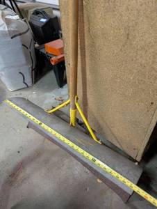 lot 33G image: Industrial Snow Shovel with Wooden Handle