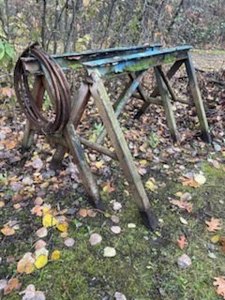 lot 96G image: Pair of Steel Sawhorses