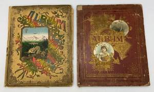 lot 7 image: Antique Scrape Albums With Misc. Vintage Paper Collectibles (Very Cool Rough Condition On Books Contents Ok)