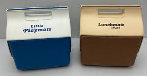 lot 14 image: Vintage Igloo Playmate  And Lunchmate Coolers