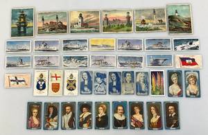 lot 121 image: Misc. Vintage Cigarette Collectible Cards
