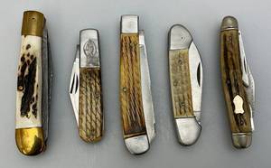 lot 140 image: Misc. Pocket Knives Including Wards, Wild Boar And More
