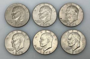 lot 183 image: 1978 Eisenhower One Dollar Coins