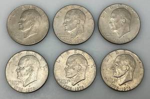 lot 191 image: 1976 D Bicentennial Eisenhower Narrow Print Type 2