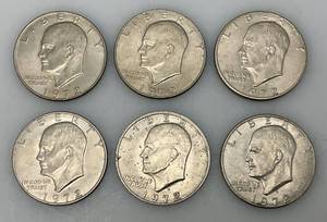 lot 193 image: 1972 D Eisenhower One Dollar Coins