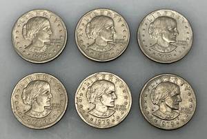 lot 197 image: 1980 P Susan B Anthony One Dollar Coins
