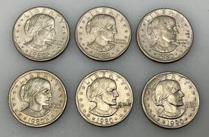 lot 199 image: 1980 D Susan B Anthony One Dollar Coins