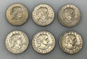 lot 202 image: 1979 P Susan B Anthony One Dollar Coins