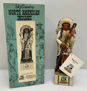 lot 214 image: Vintage Ski Country Native American Indians (Arapaho) Decanter In Original Box