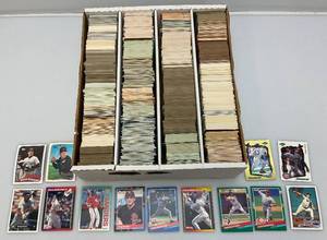 lot 232 image: Large Box OF Misc. Unsorted Baseball Cards