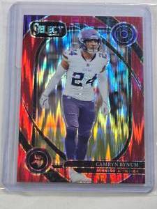 lot 32 image: Camryn Bynum 2024 Panini Select Prizm Shimmer SP #234 and Numbered 181249 - Minnesota Vikings Football Card