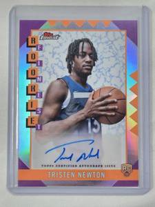 lot 20 image: Tristen Newton Rookie 2025 Topps Finest Auto Refractor