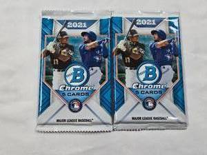 lot 45 image: Lot of 2 Unopened 2021 Bowman Chrome Baseball Cards