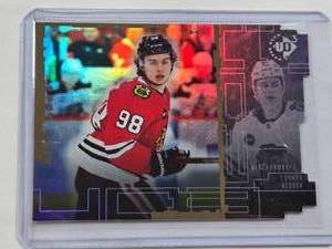 lot 51 image: Connor Bedard Rookie 2023-24 Upper Deck UD3 Die-Cut #UD3-3 - Chicago Blackhawks Hockey Card