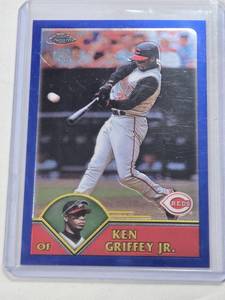 lot 54 image: Ken Griffey Jr. 2003 Topps Chrome #239 - Cincinnati Reds Baseball Card