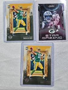 lot 60 image: Lot of 3 Jordan Love Rookie Cards - Green Bay Packers Football Cards