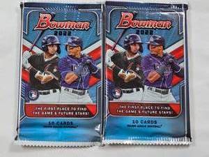 lot 67 image: Lot of 2 Unopened Bowman 2022 Baseball Card Packs