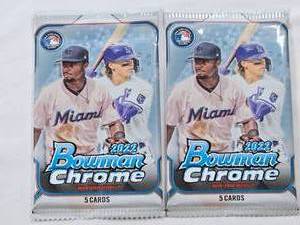 lot 101 image: Lot of 2 Unopened 2022 Bowman Chrome Packs