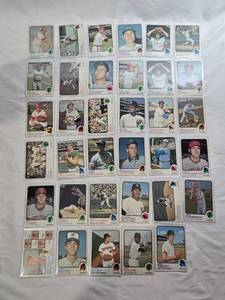 lot 130 image: Lot of 35 Vintage 1973 Topps Baseball Cards