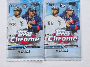 lot 178 image: Lot of 2 Unopened Packs of 2021 Topps Chrome