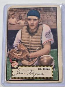 lot 202 image: Jim Hegan 1952 Topps #17 - Cleveland Indians Vintage Baseball Card