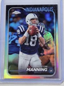 lot 231 image: Peyton Manning 2024 Topps Chrome Refractor #86 - Indianapolis Colts Football Card