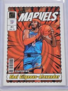 lot 236 image: Shai Gilgeous-Alexander 2023-24 Panini Donruss Net Marvels #17 - Oklahoma City Thunder Basketball Card