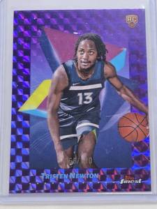 lot 248 image: Tristen Newton Rookie 2025 Topps Finest Purple Refractor #40 and Numbered 6899 - Basketball Card